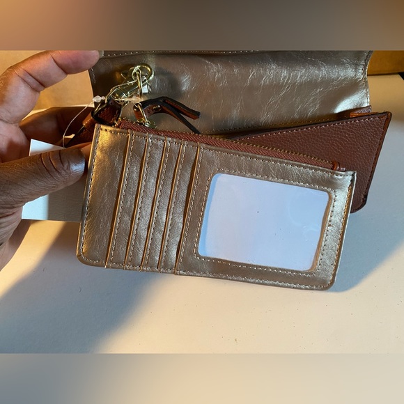 ANNE KLEIN. Brown Folded Wristlet Wallet. - Picture 6 of 15